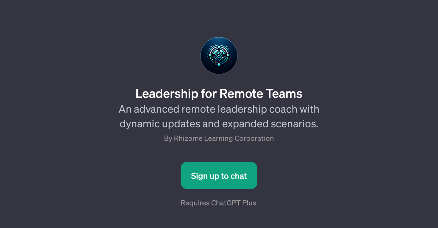 Leadership for Remote Teams website