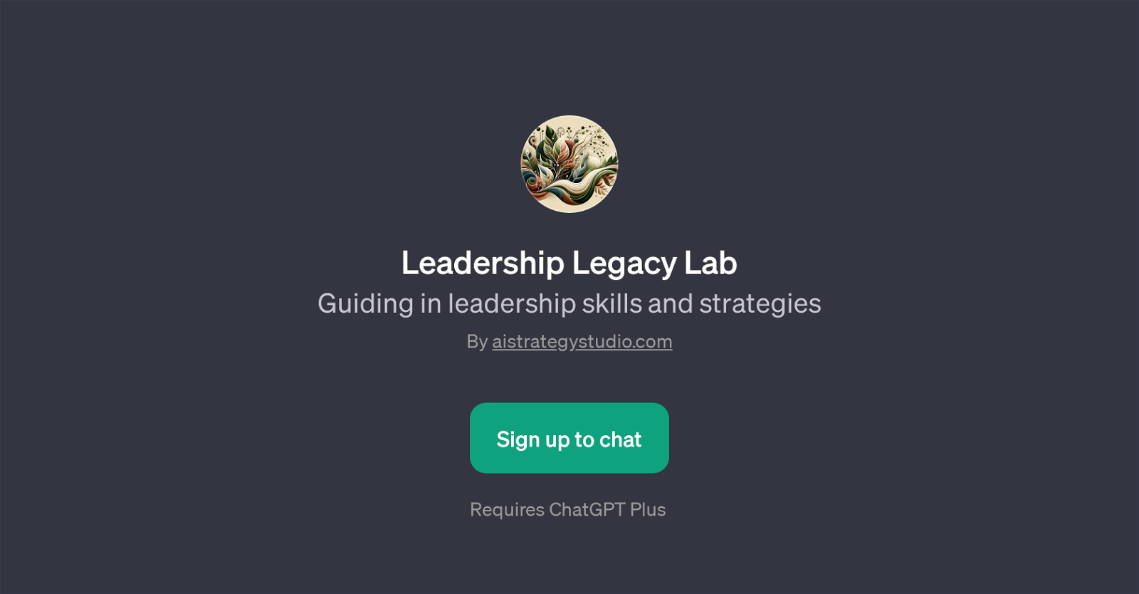 Leadership Legacy Lab website