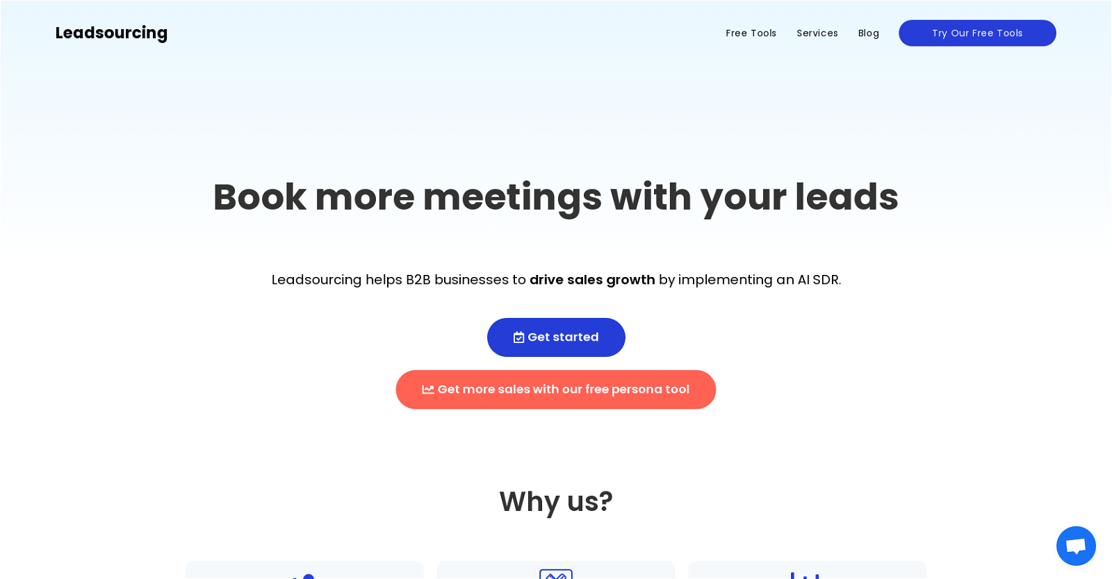 Leadsourcing website