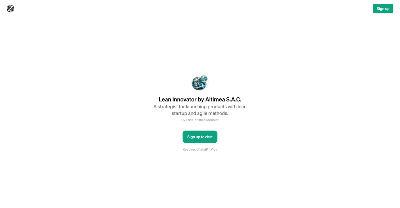 Lean Innovator by Altimea S.A.C. website