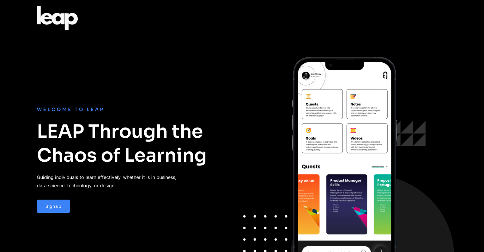 Leap Learning website