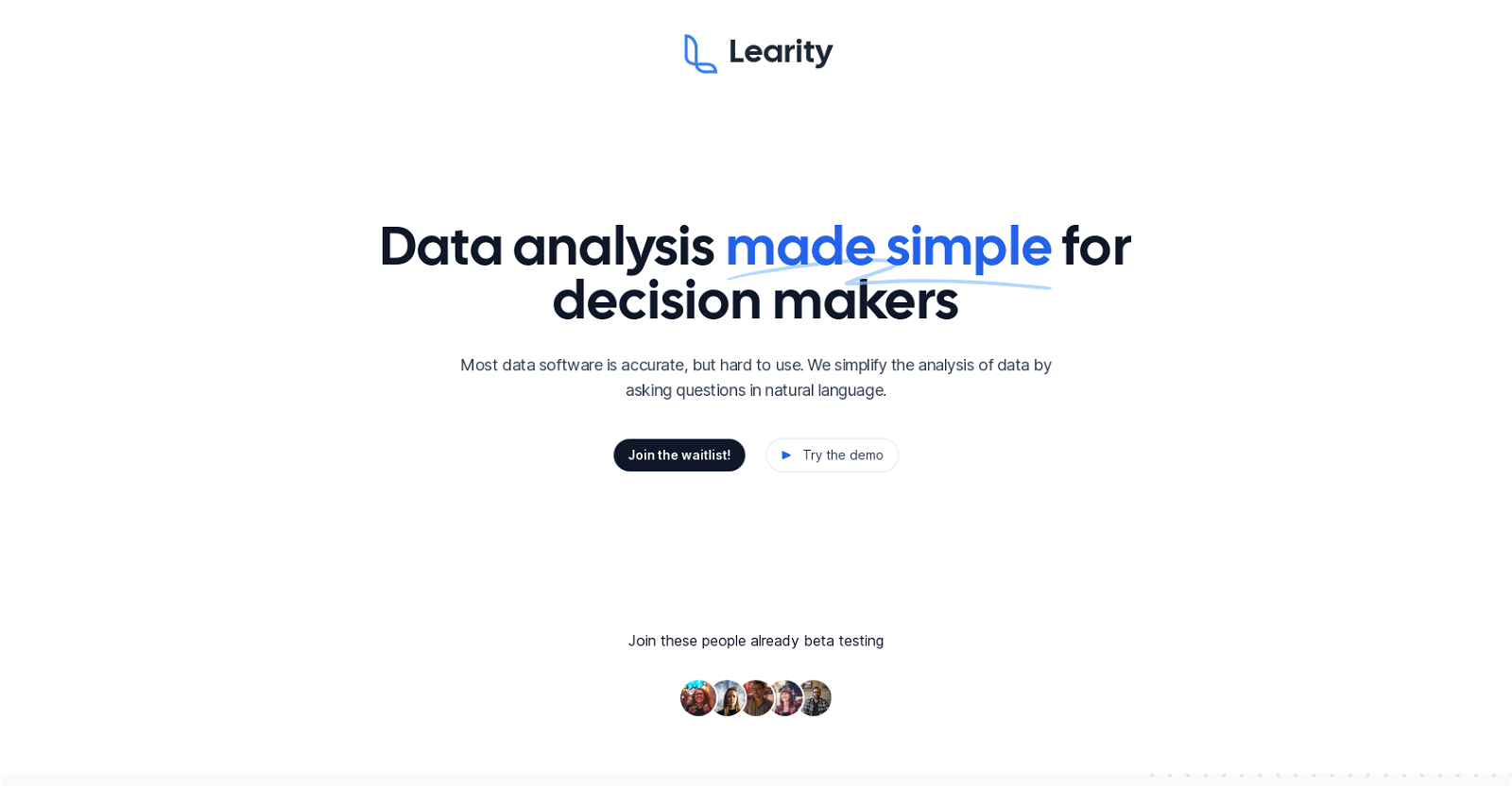 Learity website
