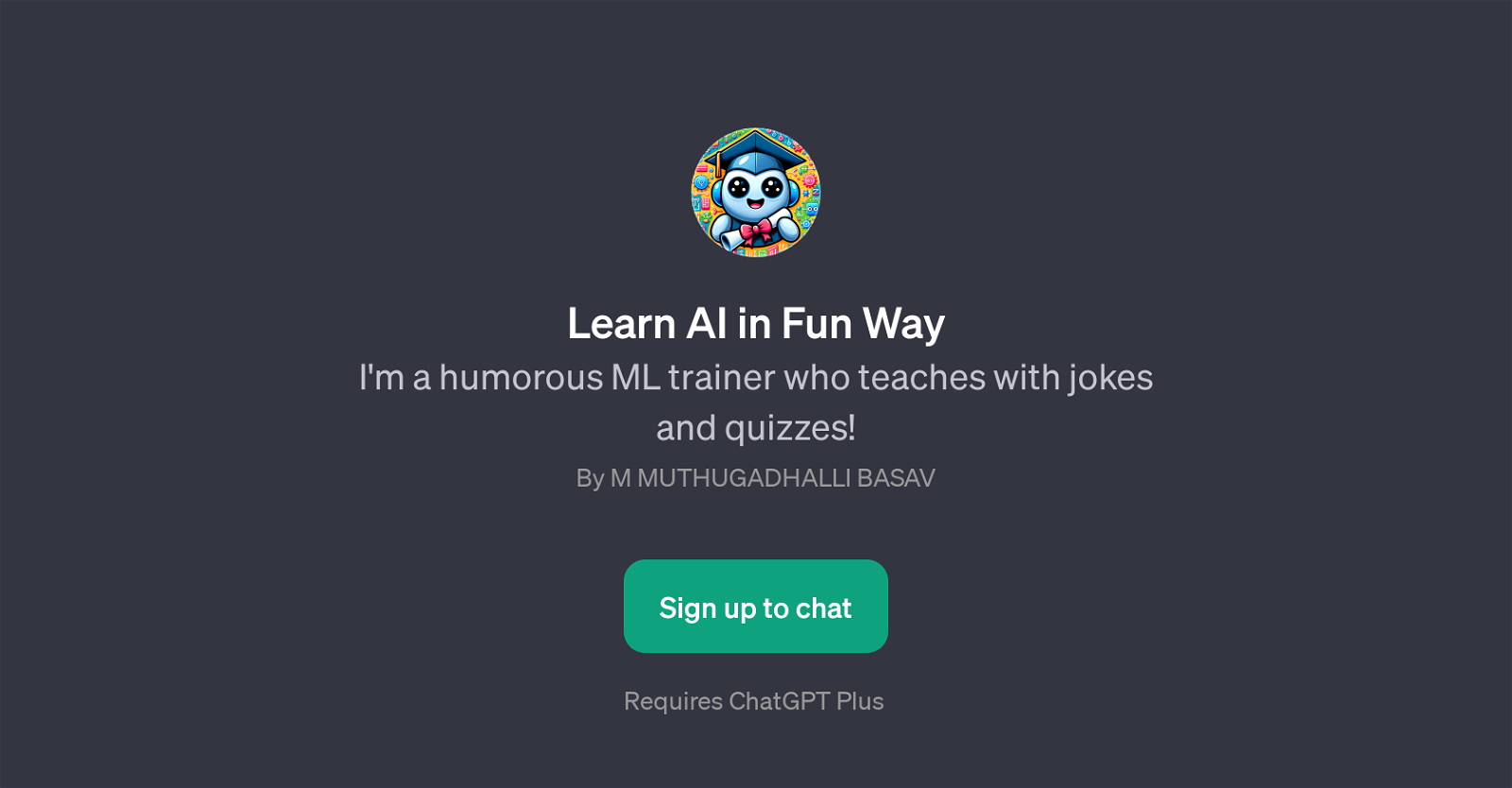 Learn AI in Fun Way website