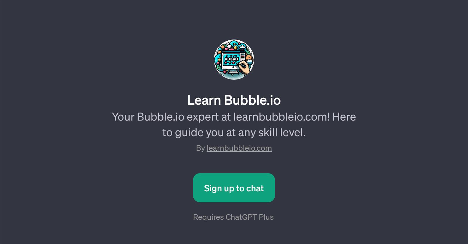 Learn Bubble.io GPT website