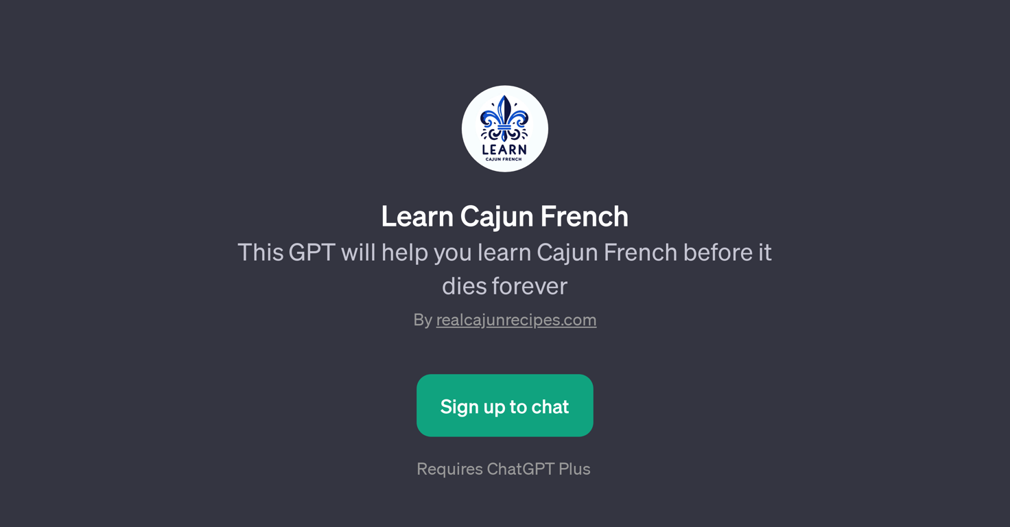 Learn Cajun French website