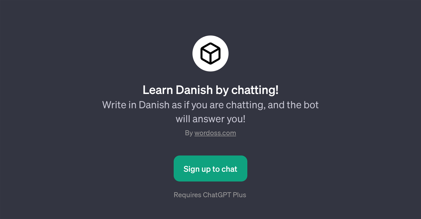Learn Danish by Chatting website