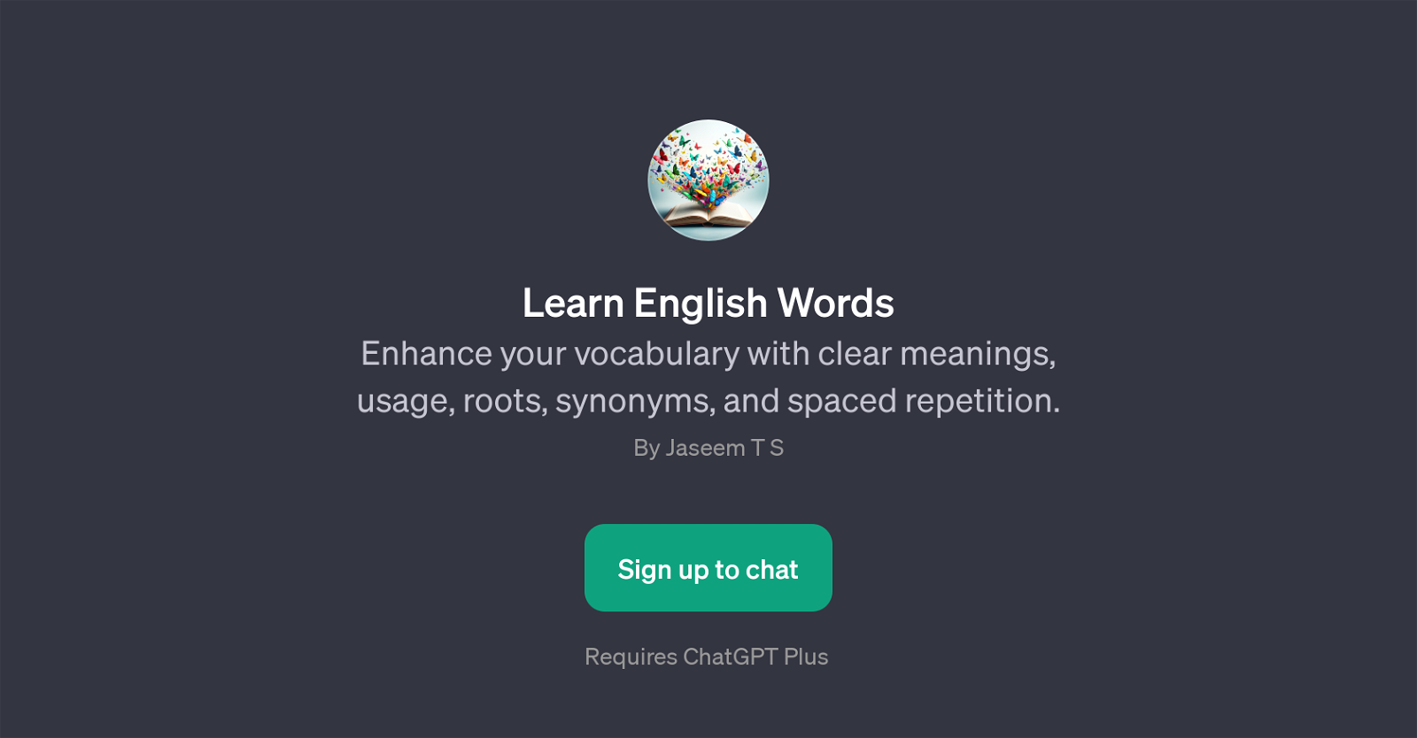 Learn English Words website