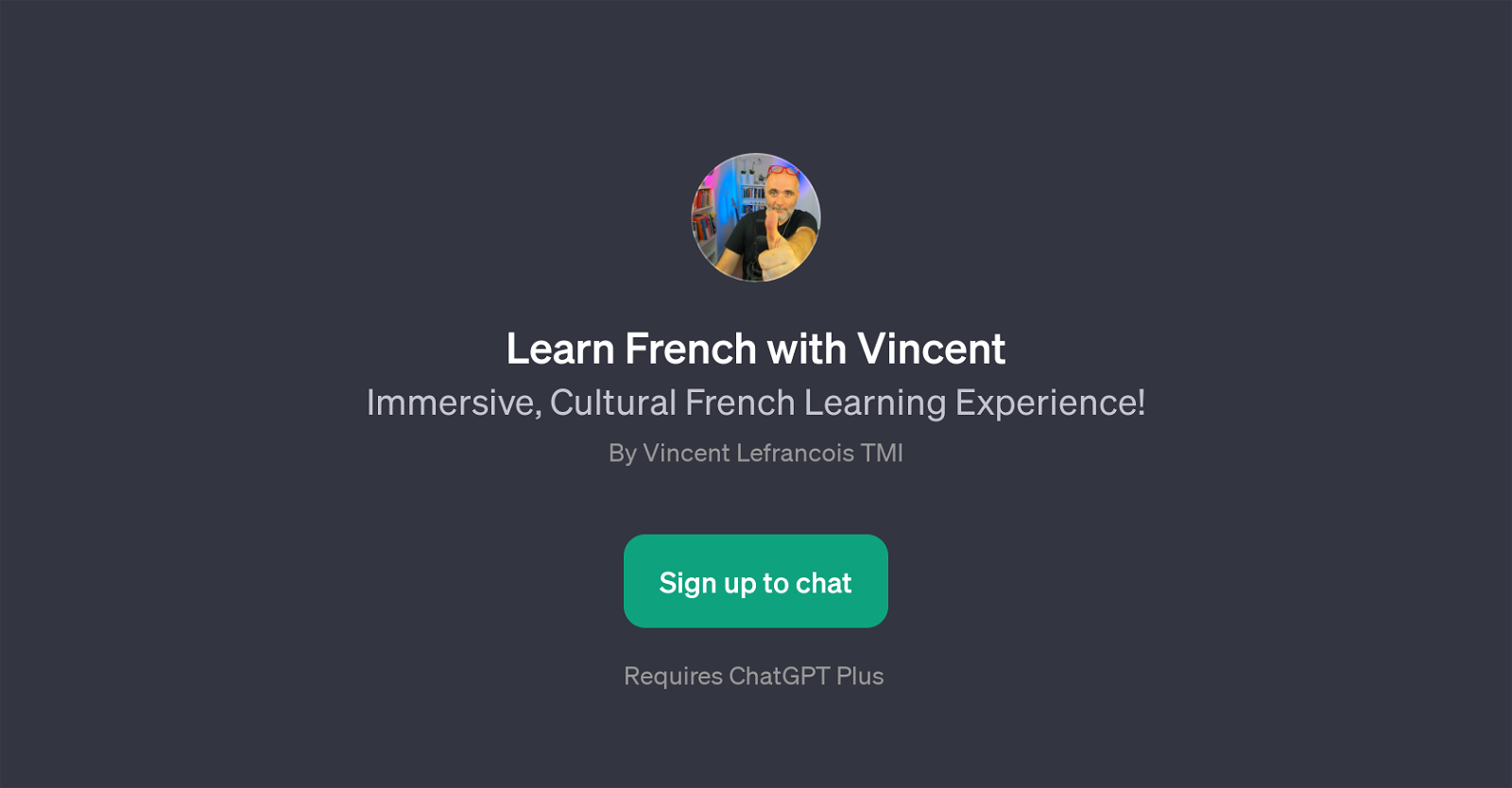 Learn French with Vincent website