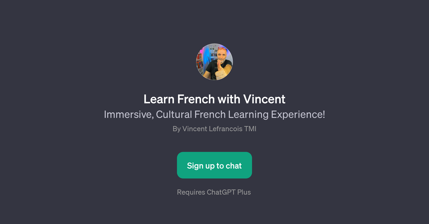 Learn French with Vincent website