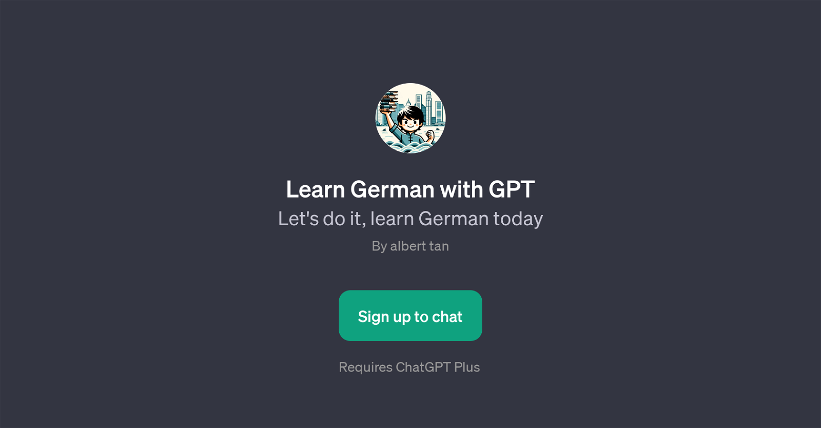 Learn German with GPT website