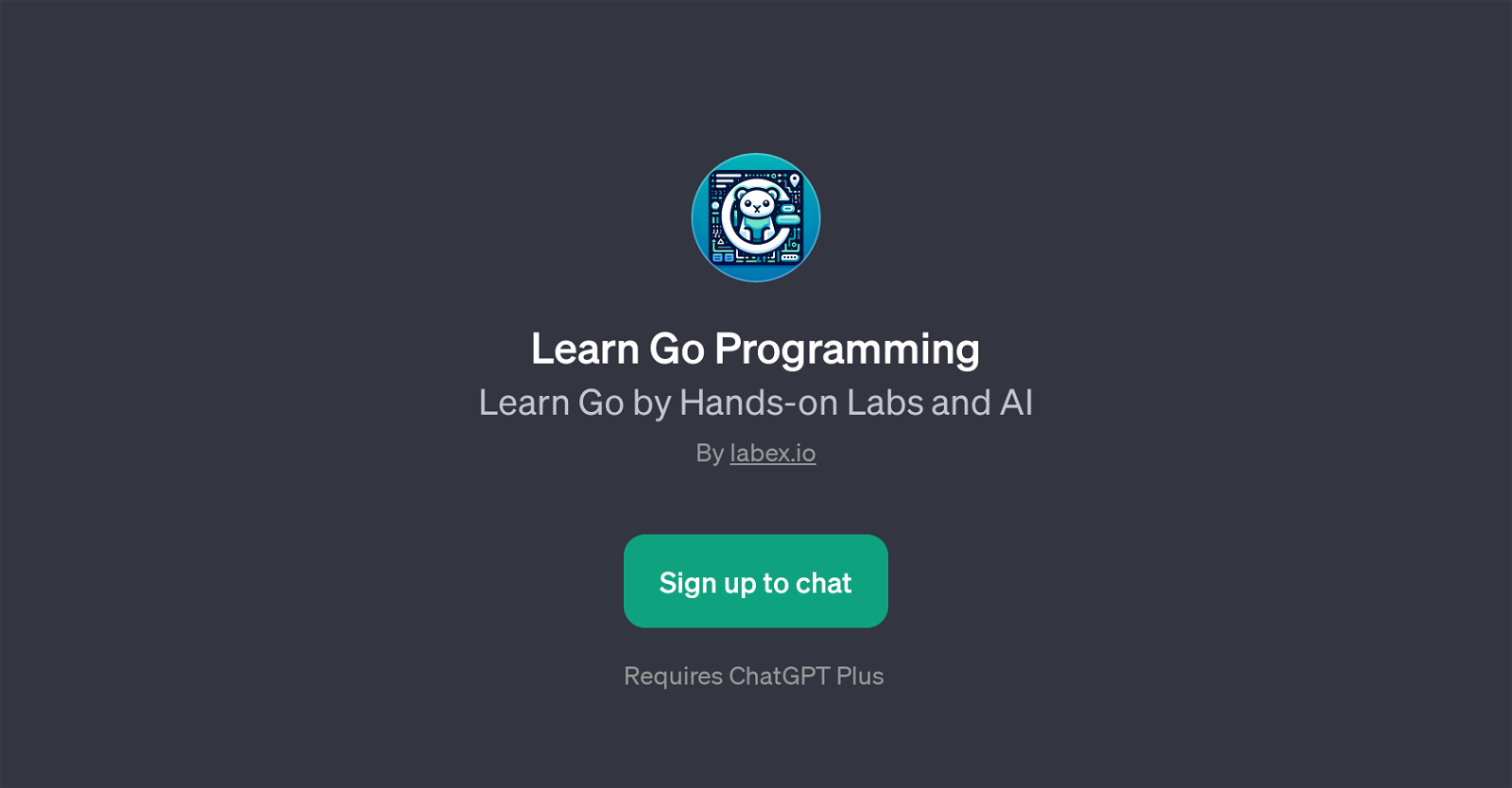 Learn Go Programming GPT website