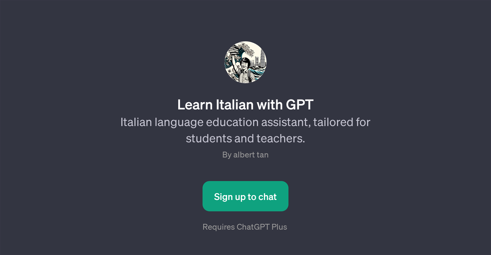 Learn Italian with GPT website