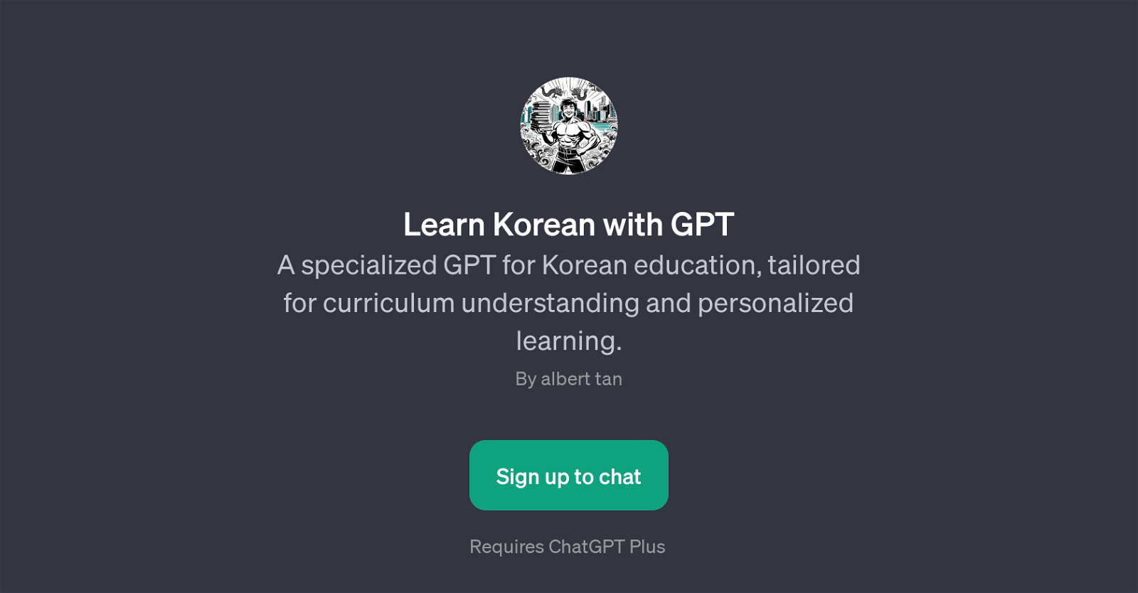 Learn Korean with GPT website