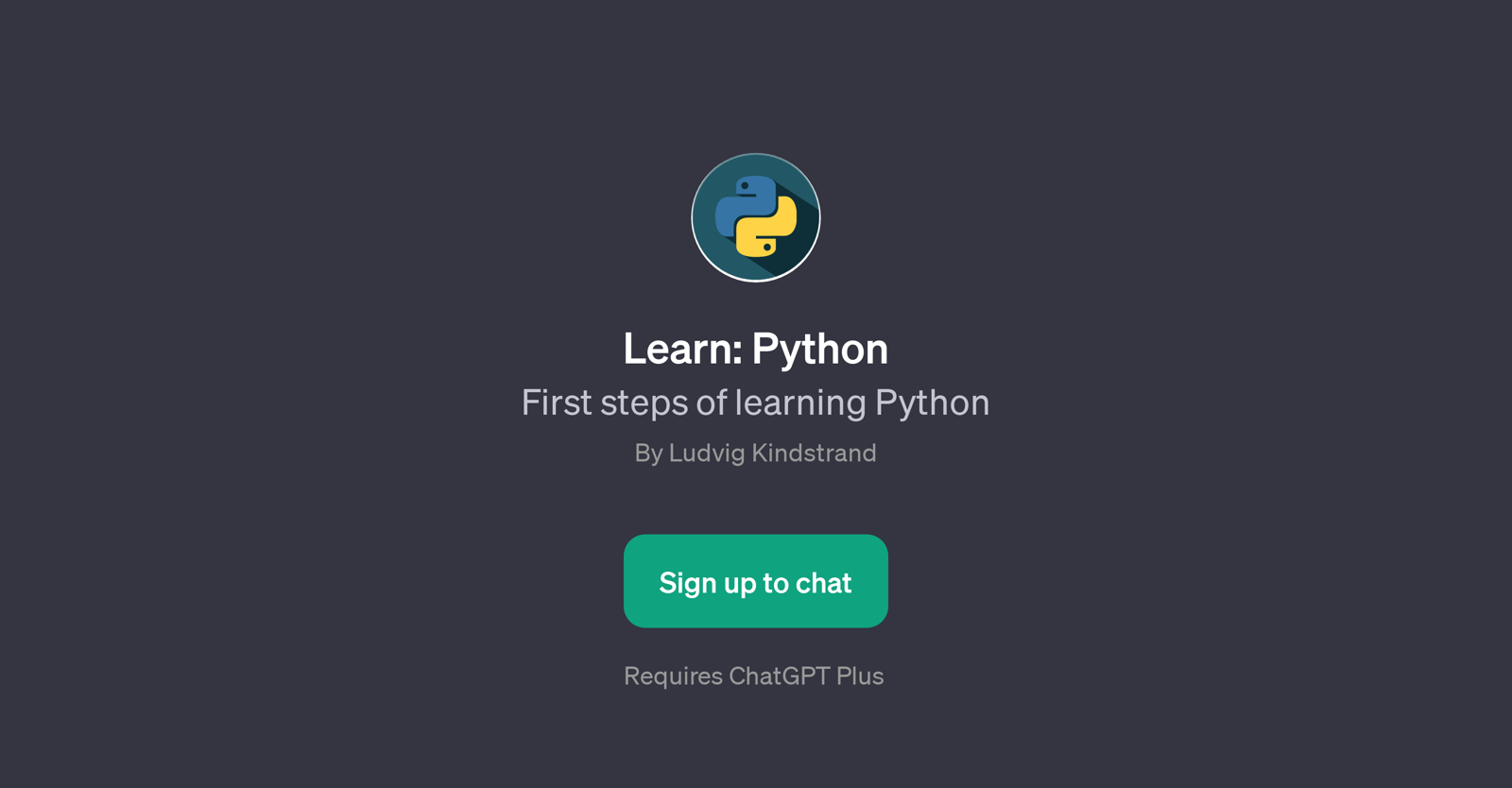 Learn: Python website