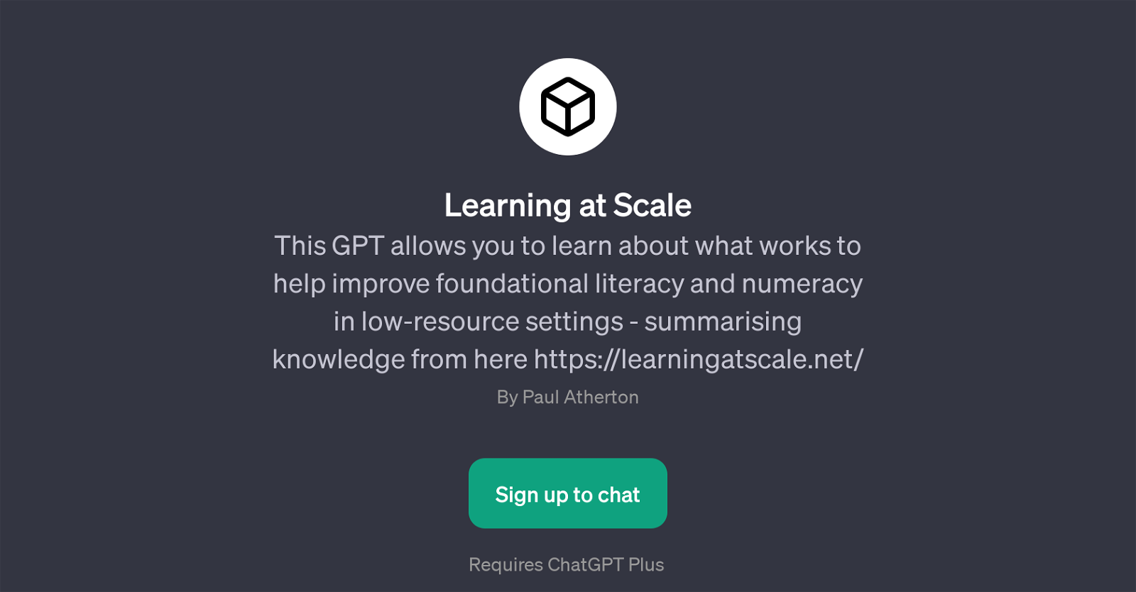 Learning at Scale website