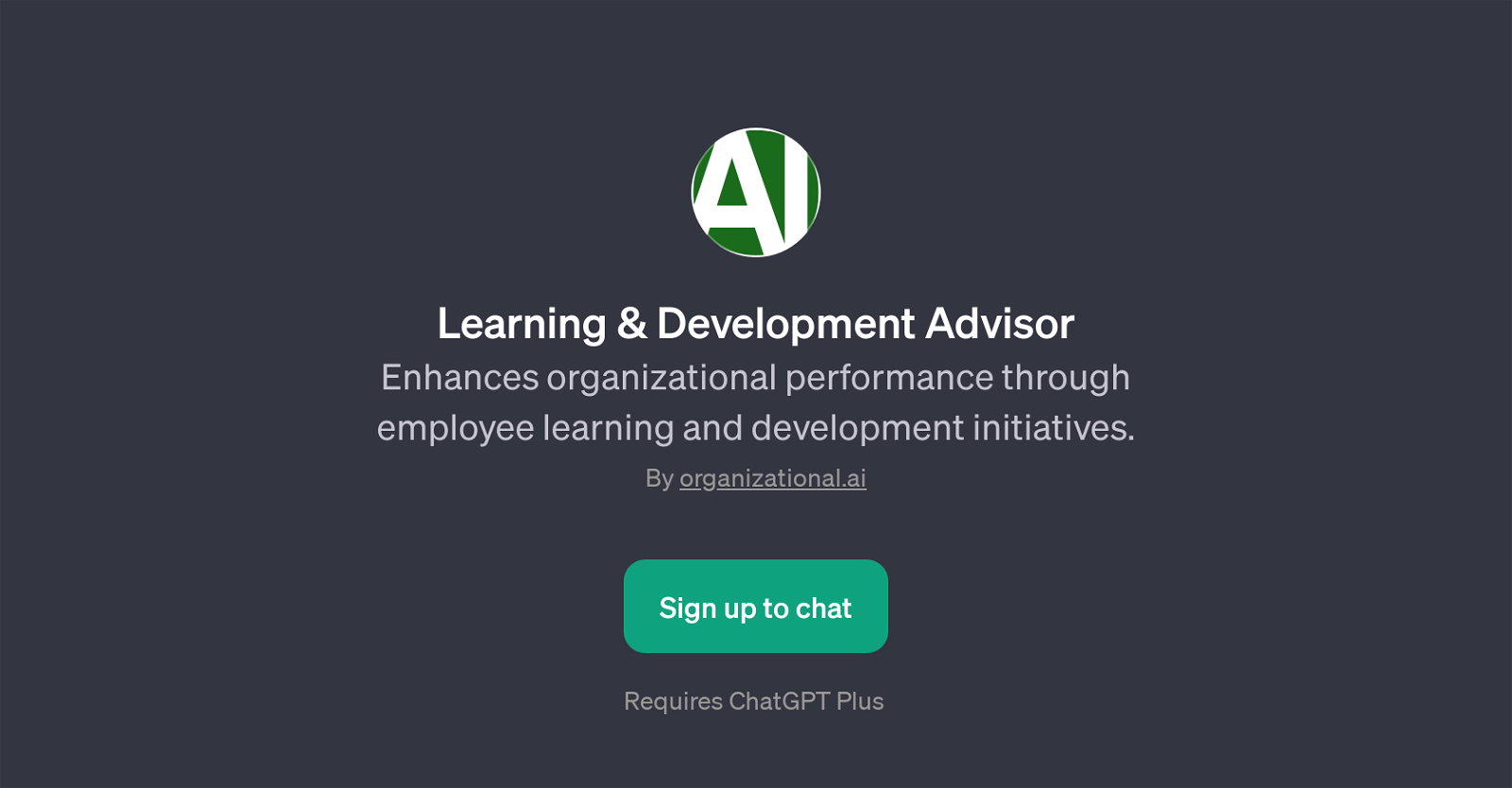 Learning & Development Advisor website