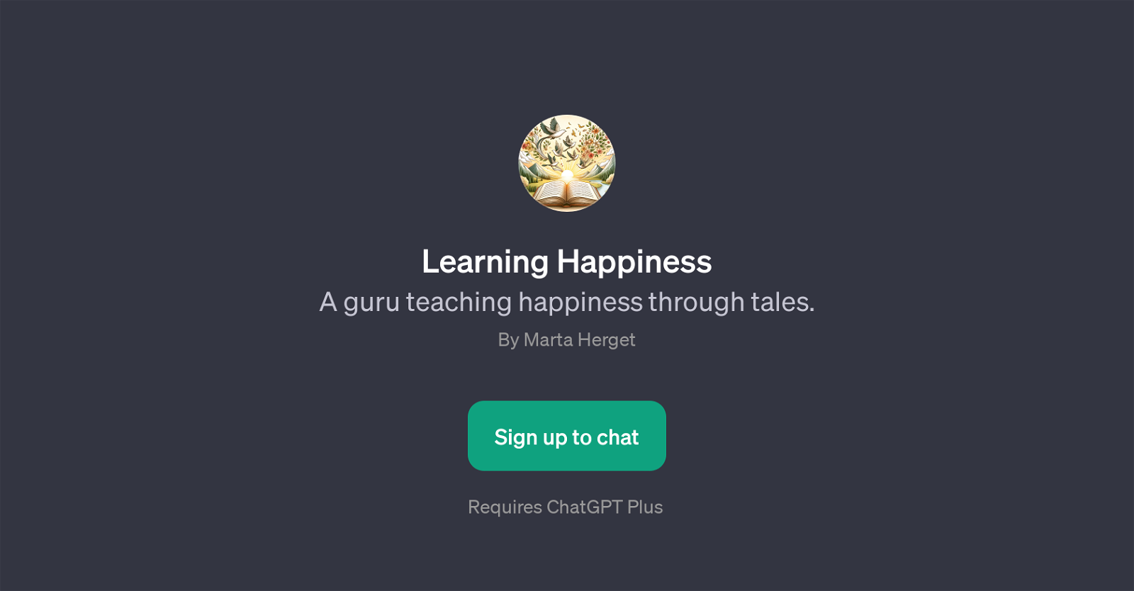 Learning Happiness website