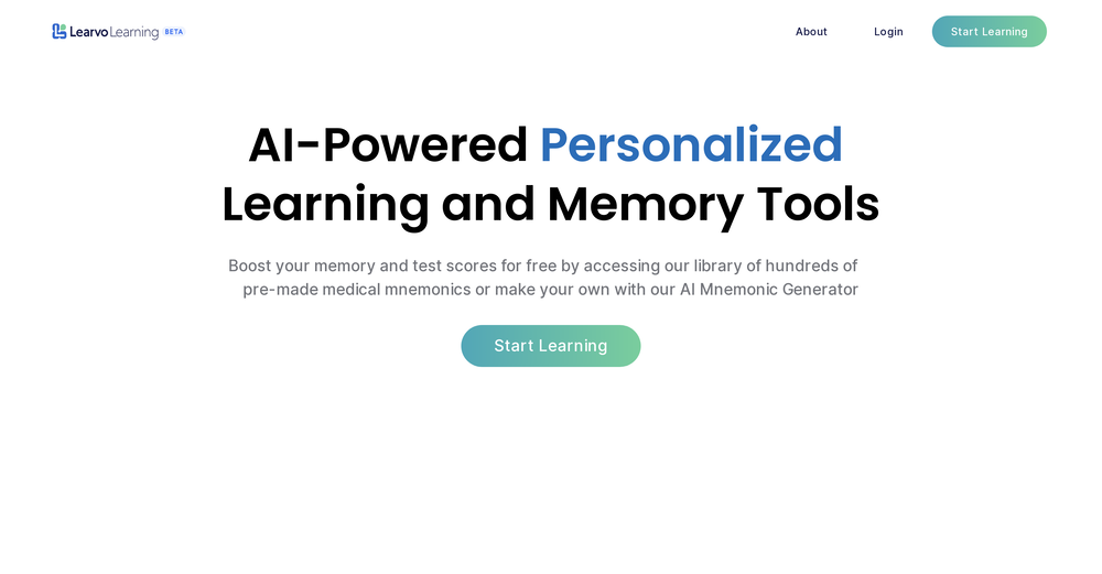 Learvo website
