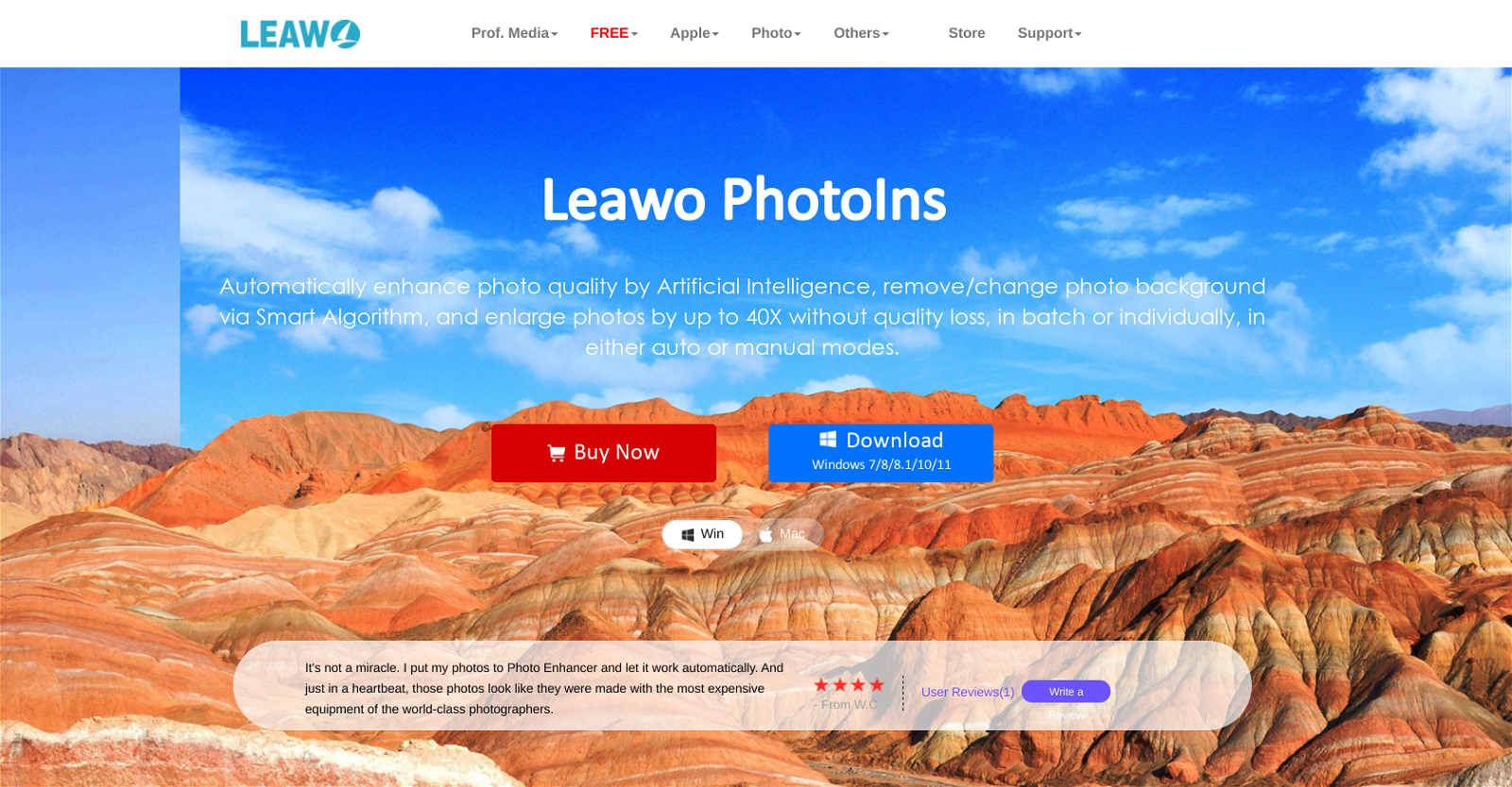 Leawo PhotoIns website