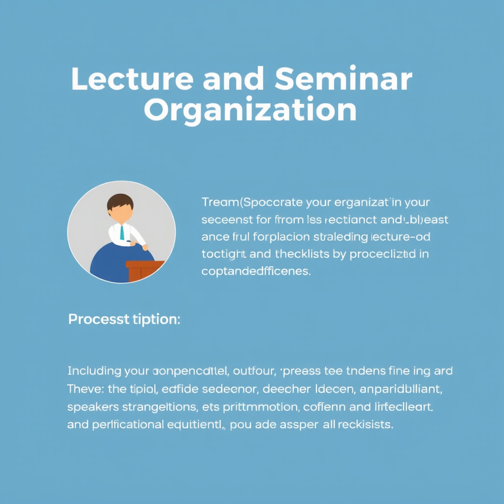 Lecture and Seminar Organization website