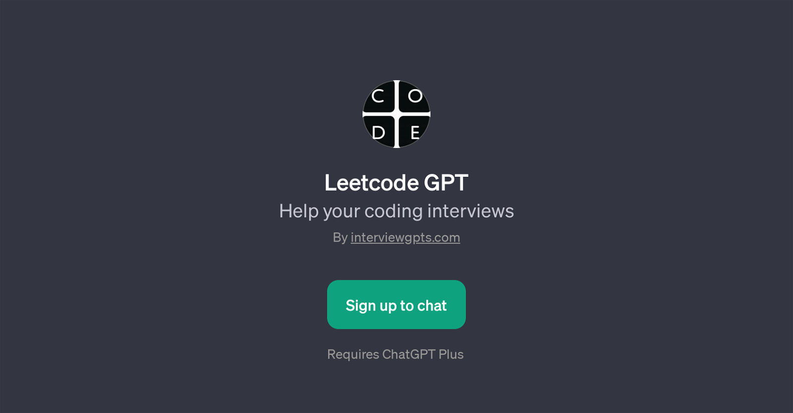 Leetcode GPT website