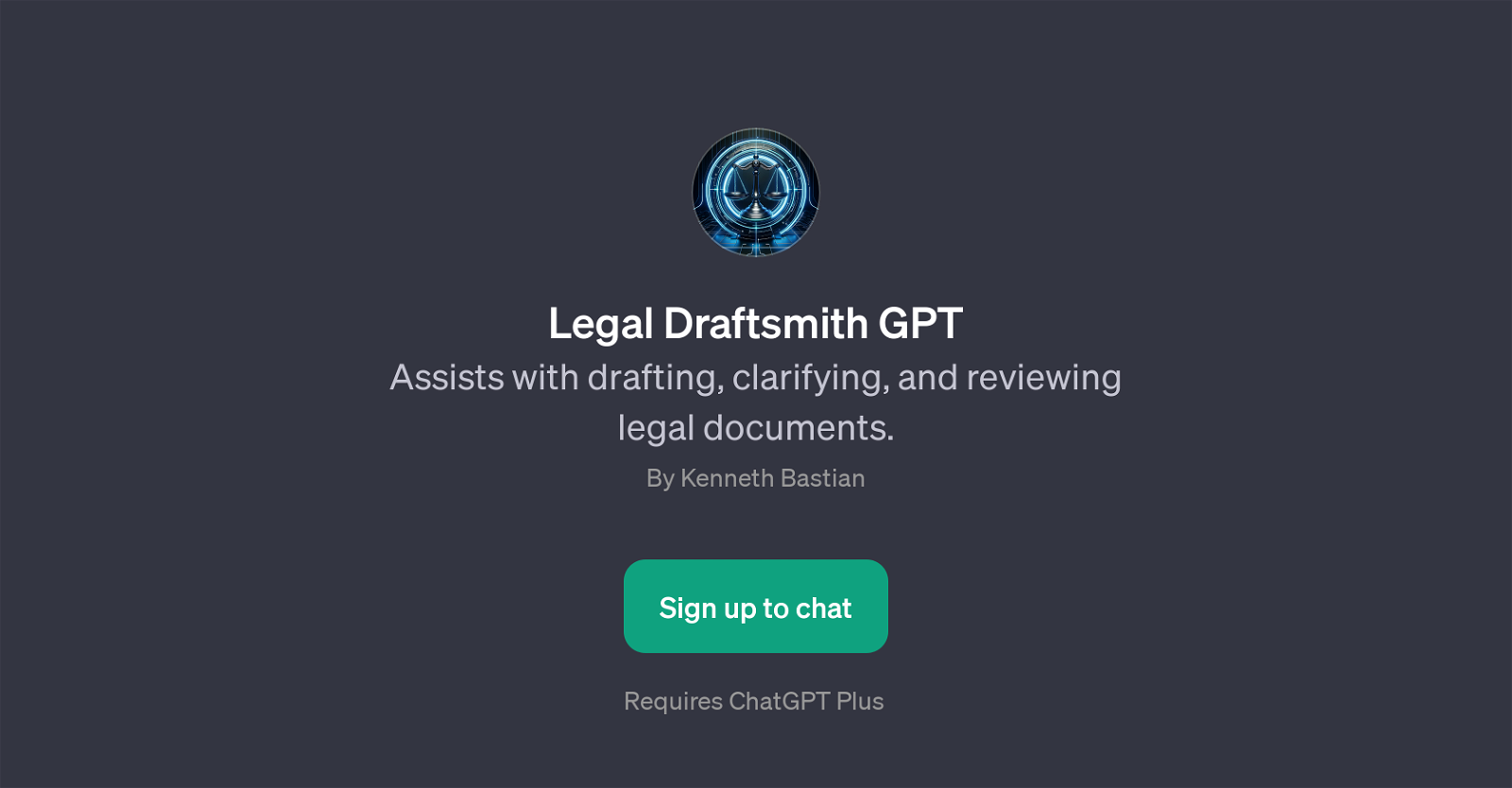 Legal Draftsmith GPT website