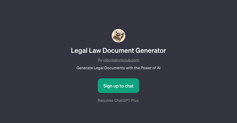 Legal Law Document Generator website