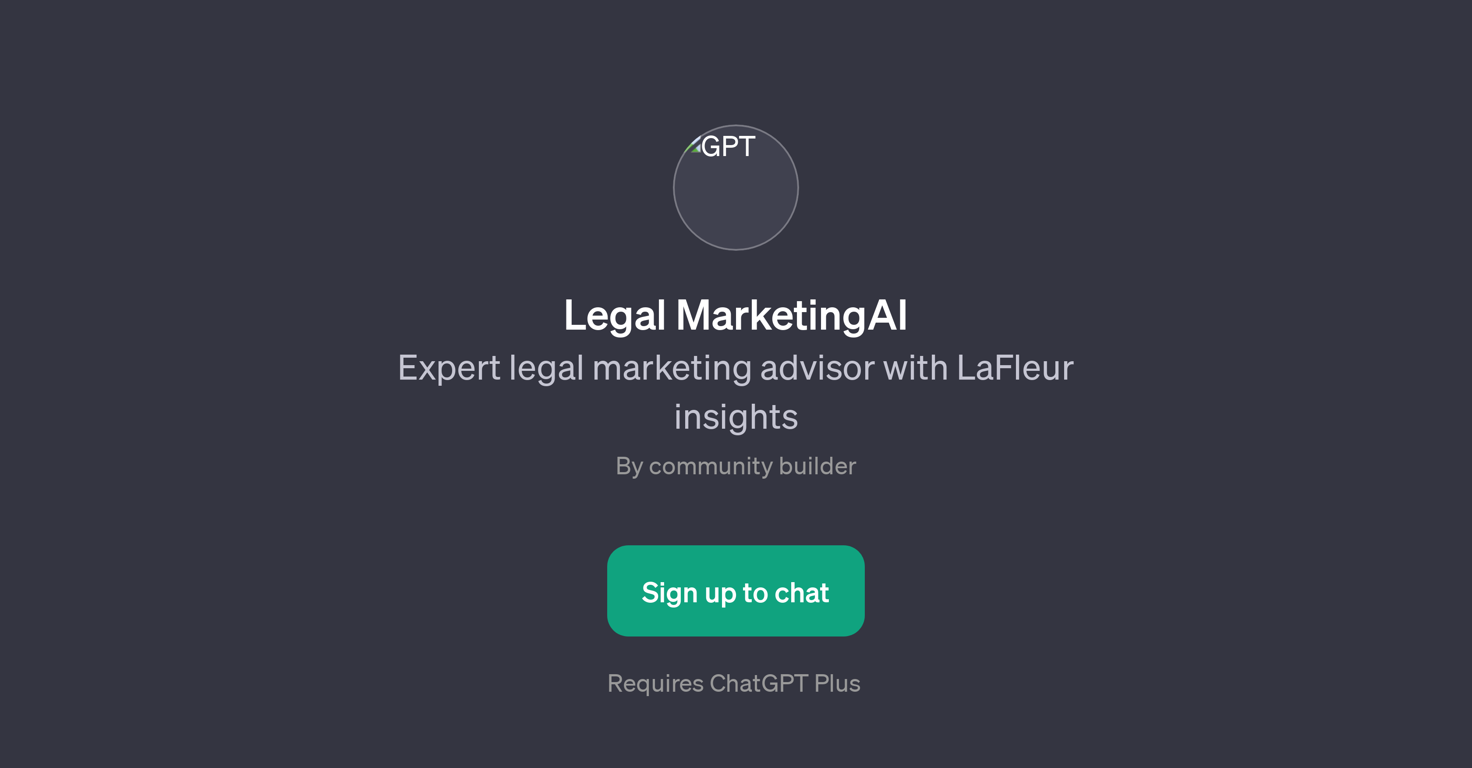Legal MarketingAI website