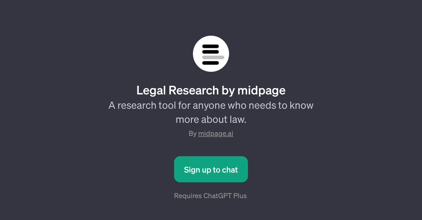 Legal Research by midpage website