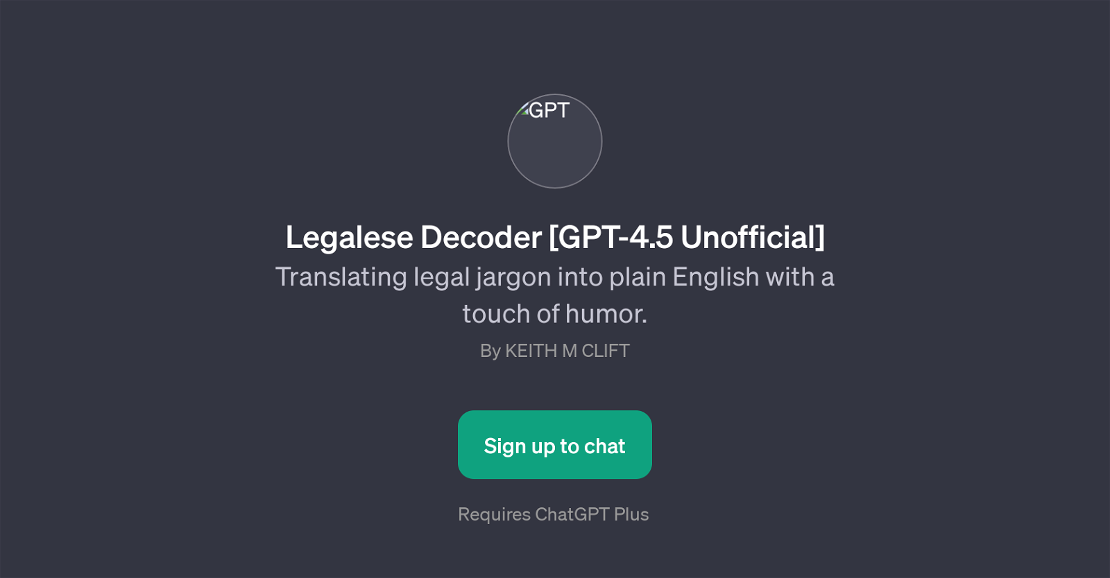 Legalese Decoder website