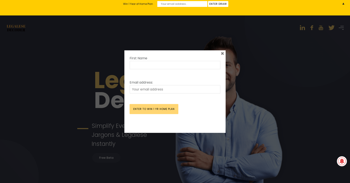 Legalese Decoder website