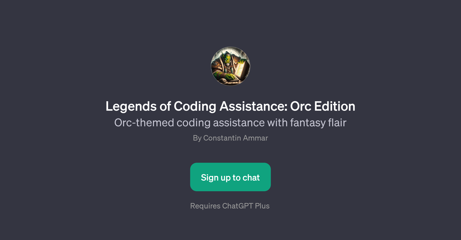 Legends of Coding Assistance: Orc Edition website