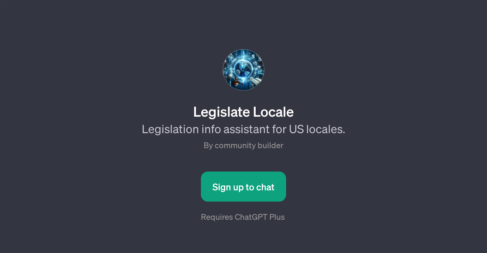 Legislate Locale website