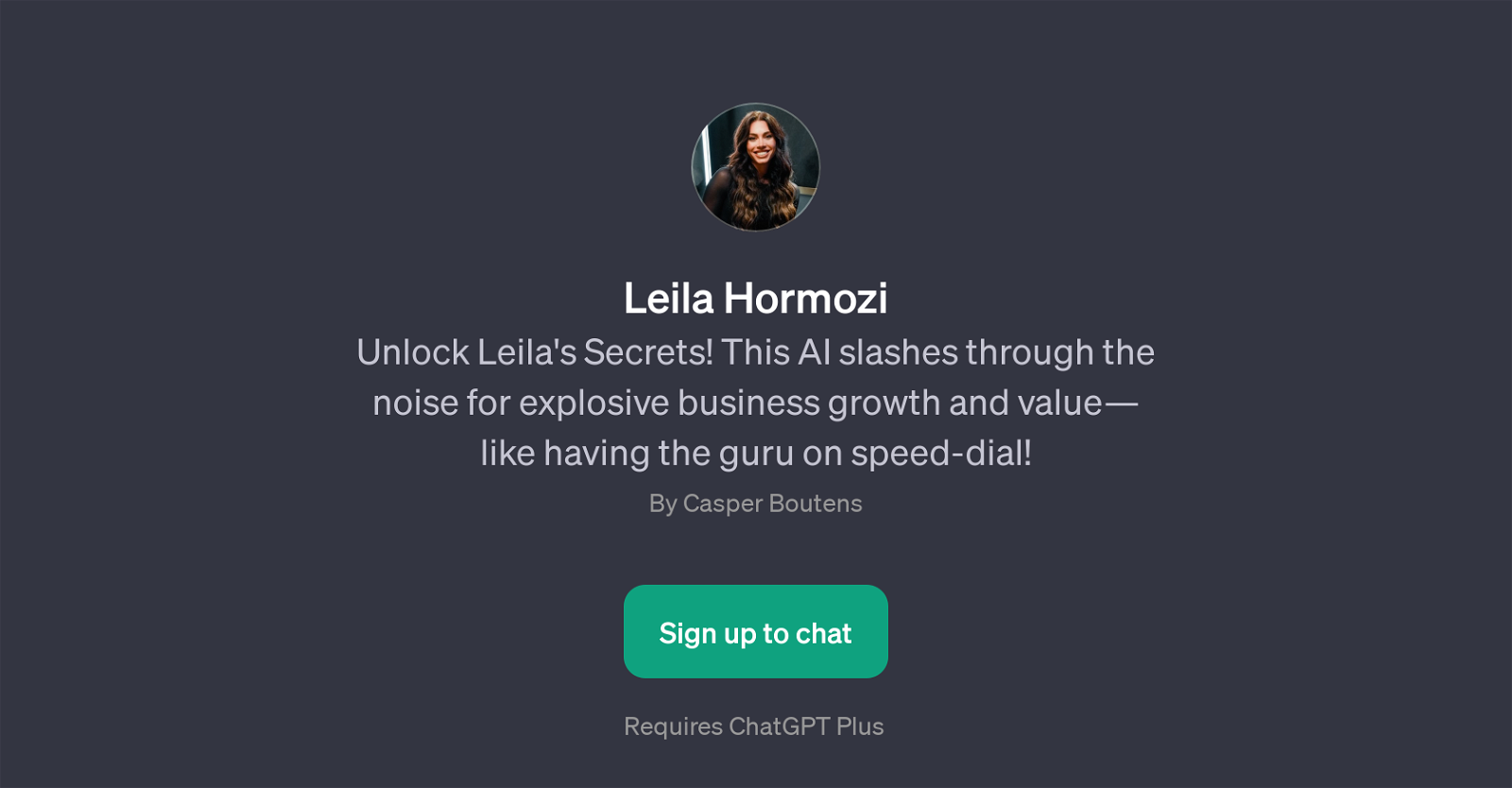 Leila Hormozi website