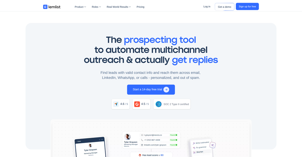 lemlist website