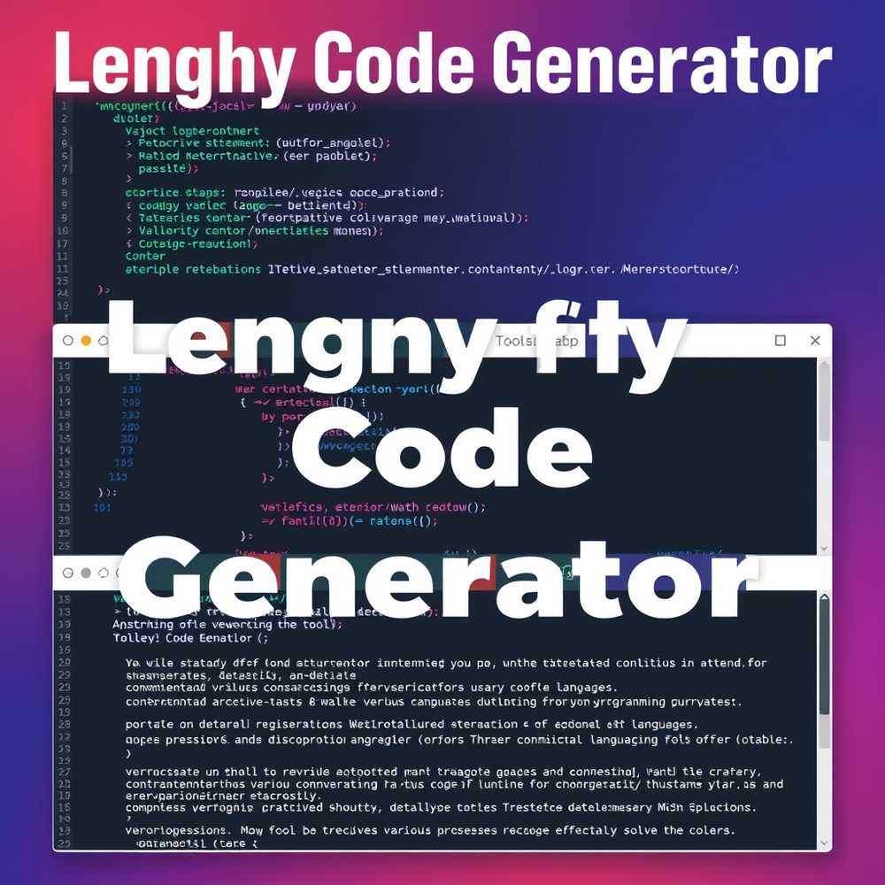 Lengthy Code Generator website