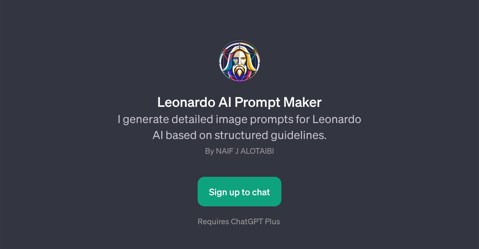 Leonardo AI Prompt Maker website