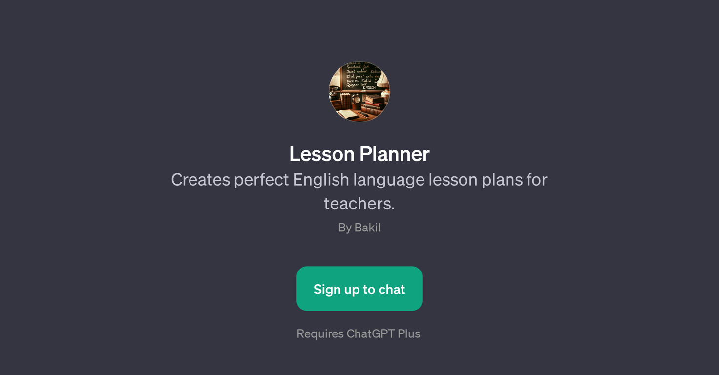 Lesson Planner website