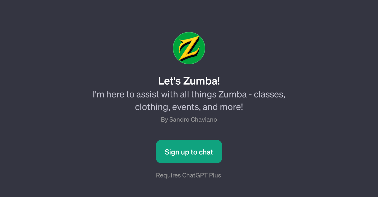Let's Zumba! website