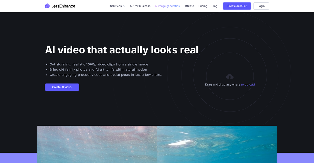 Lets Enhance AI Image to Video website