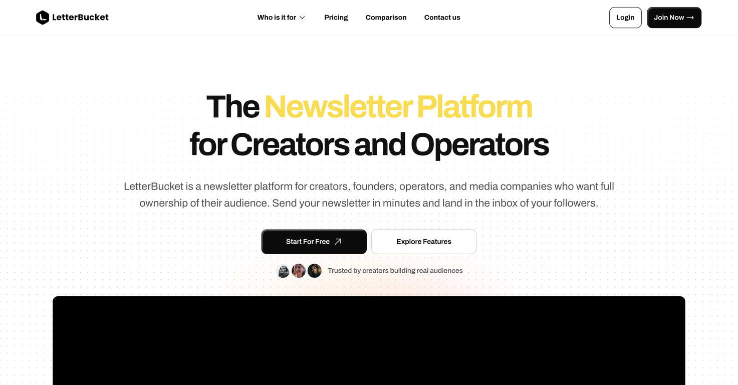LetterBucket website
