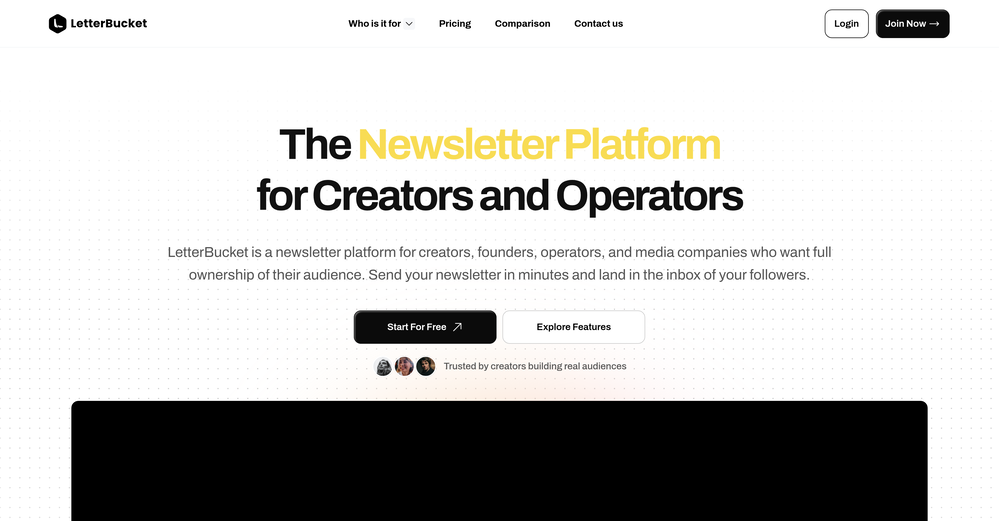 LetterBucket website