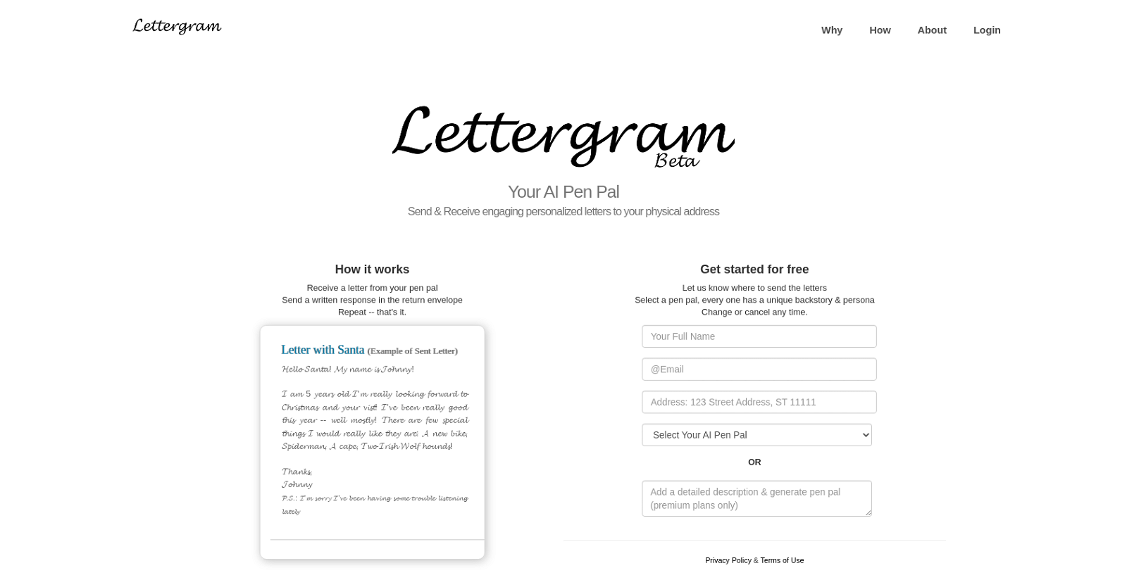 Lettergram website