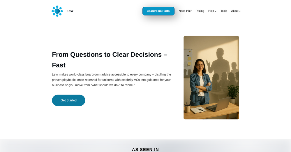 Levr website
