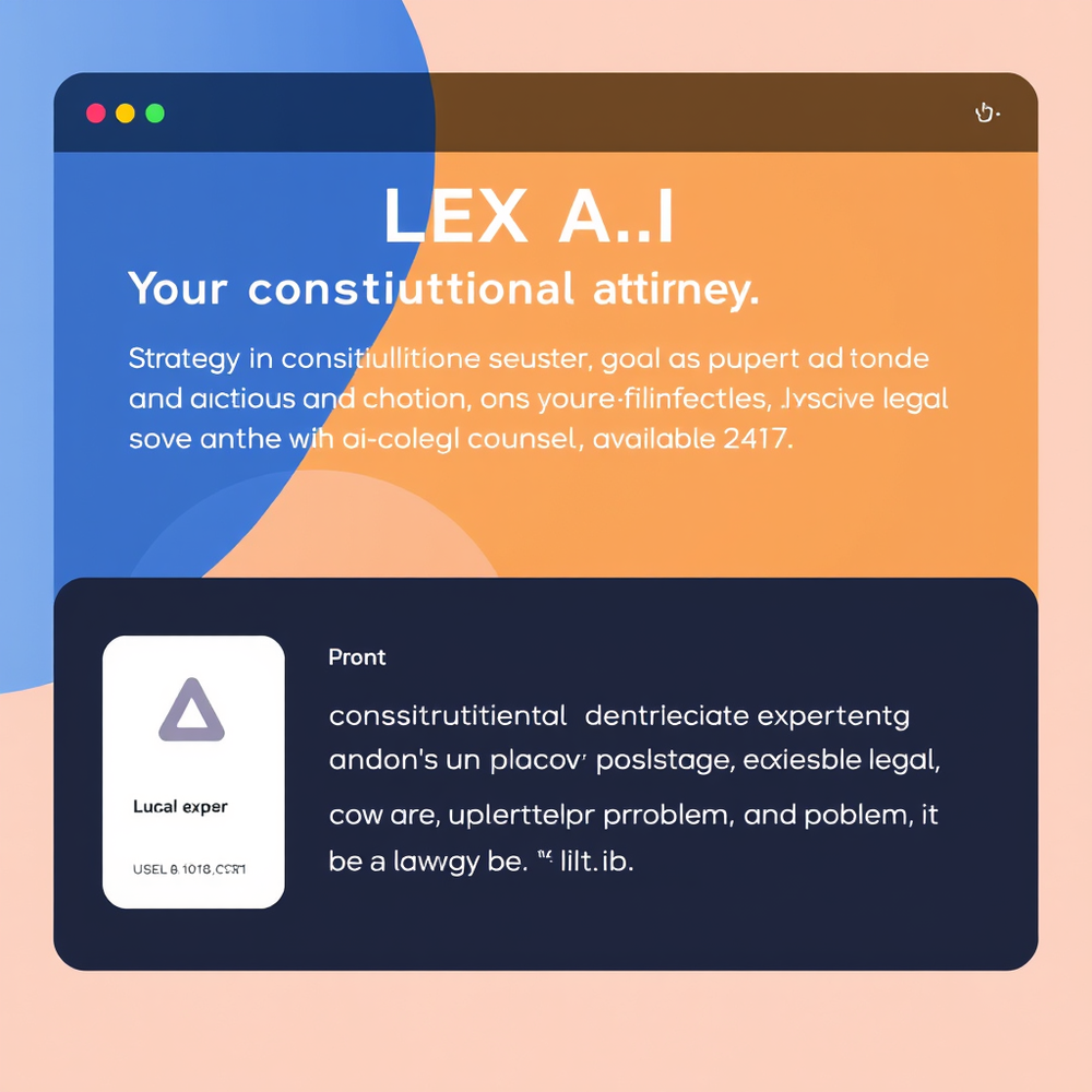 LEX A.I. Lawyer and Contitutional Law Scholar website