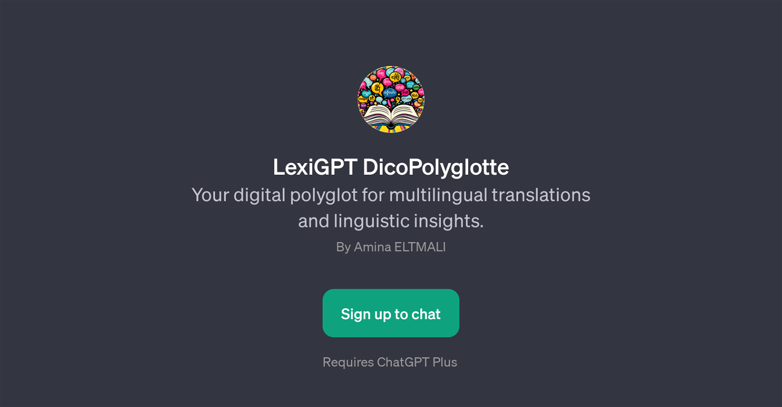 LexiGPT DicoPolyglotte website
