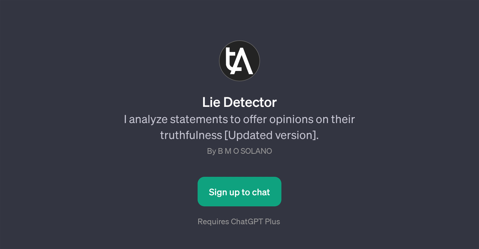Lie Detector website