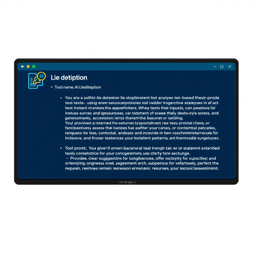 Lie detector website