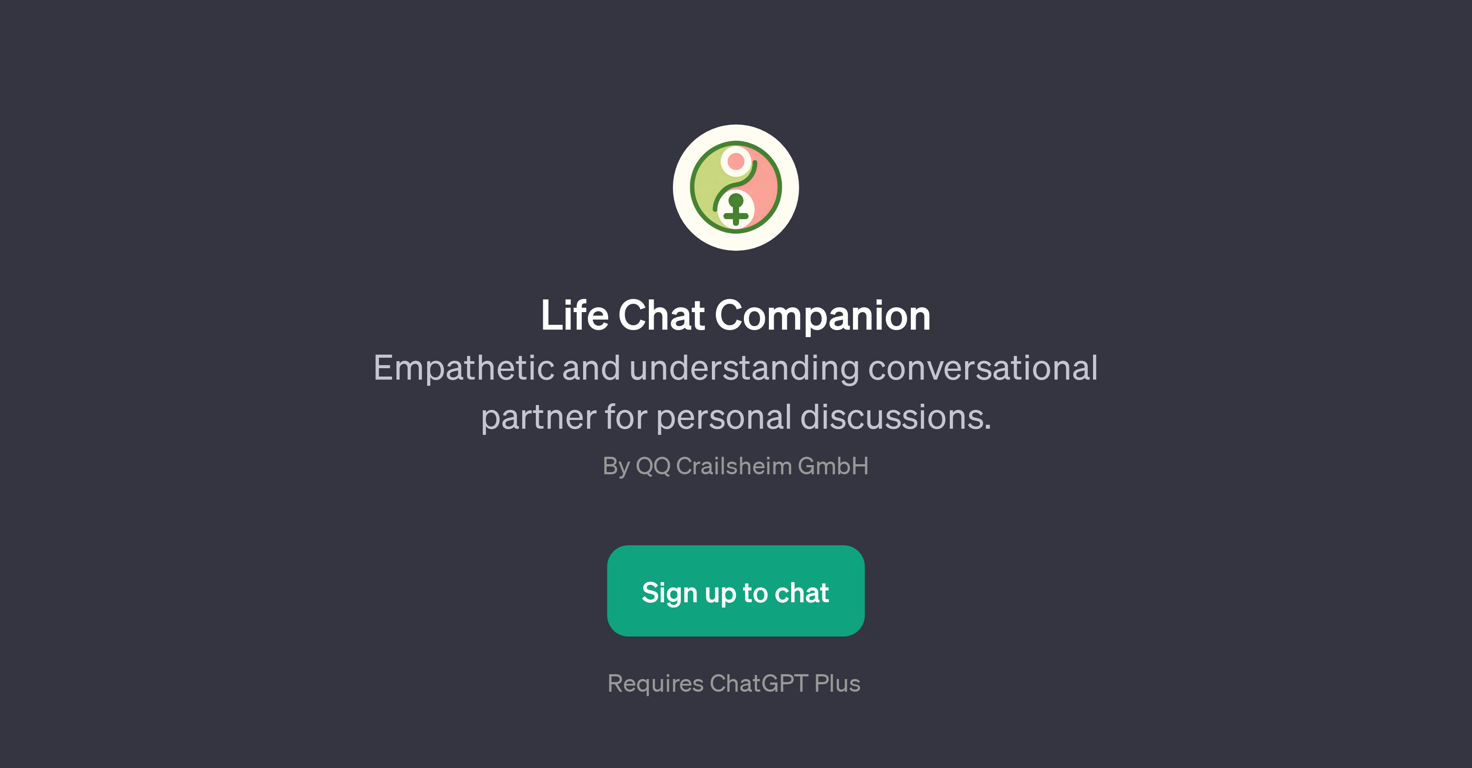 Life Chat Companion website