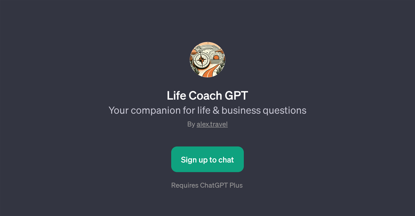 Life Coach GPT website